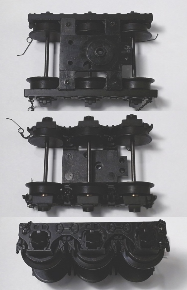 TENDER TRUCK / 6-WHEEL / BLACK / FRONT / W/CHAINS / PREMIER PACIFIC 4-6-2