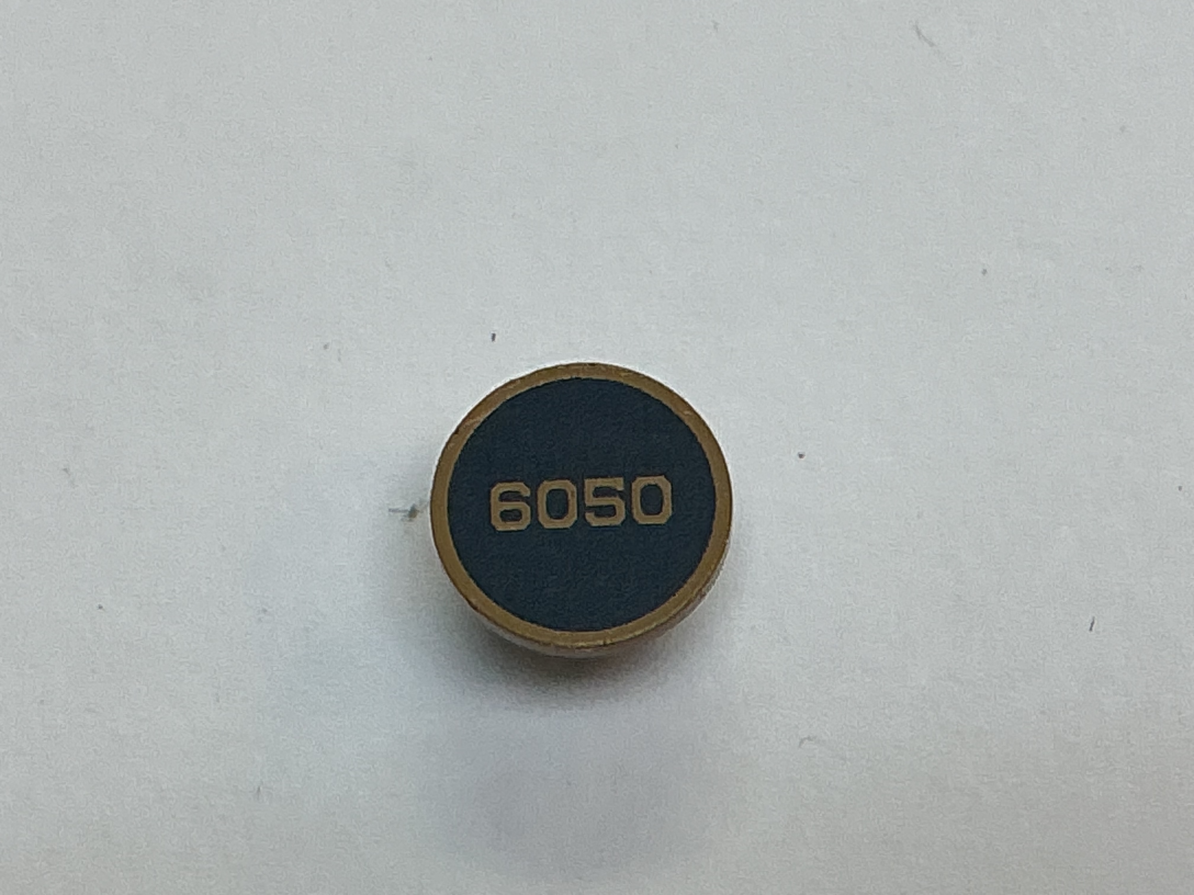 NUMBER PLATE / MOUNTS ON BOILER FRONT / BLACK / PRR #6050 / PREMIER A-5 SWITCHER 0-4-0