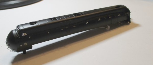 SHELL / UPPER BOILER HALF / W/BOILER FRONT / W/O CAB / #607 / HO SCALE N&W J CLASS 4-8-4