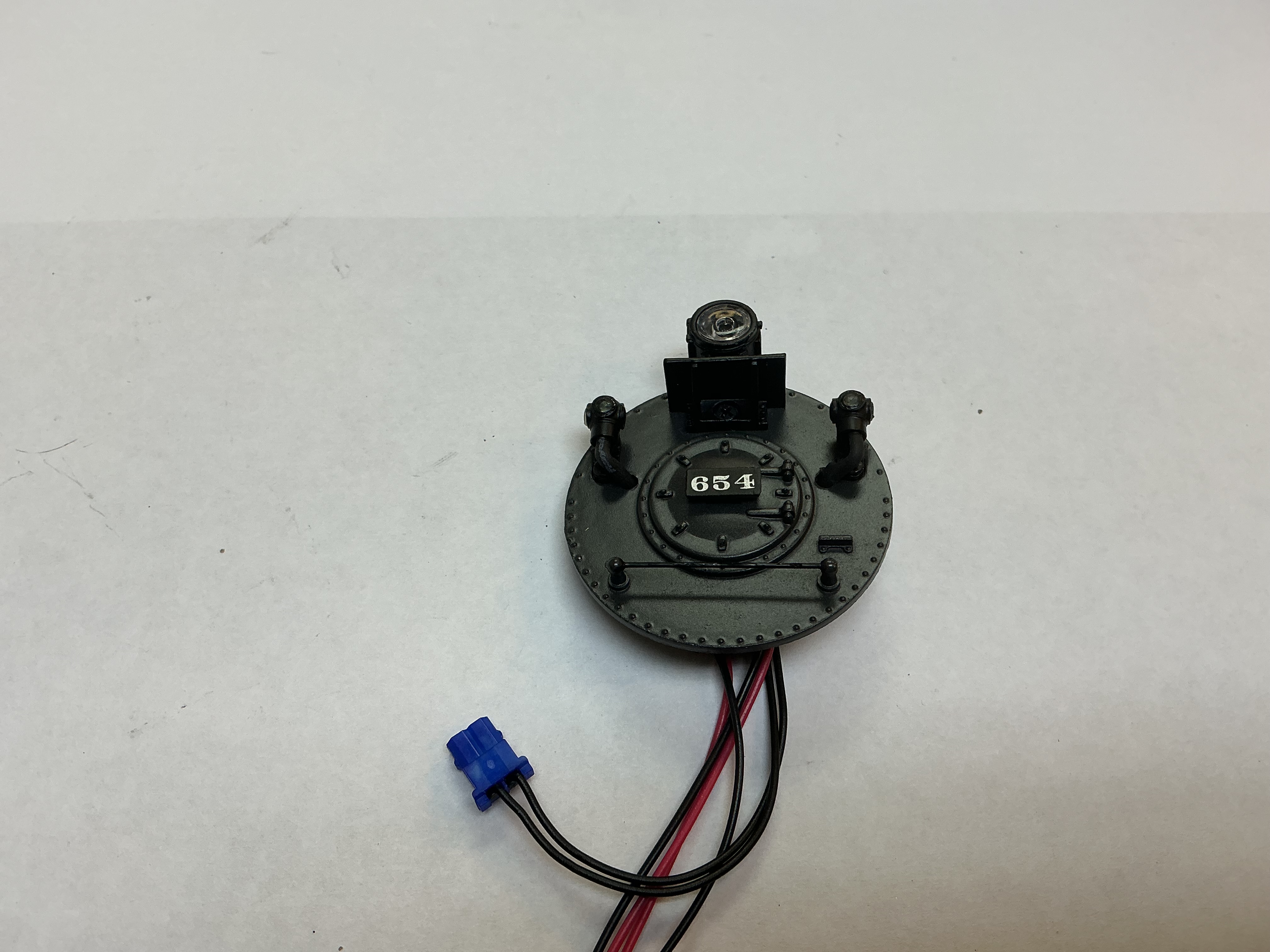 BOILER FRONT / COMPLETE / W/LEDS / #654 / PREMIER CAMELBACK 4-6-0