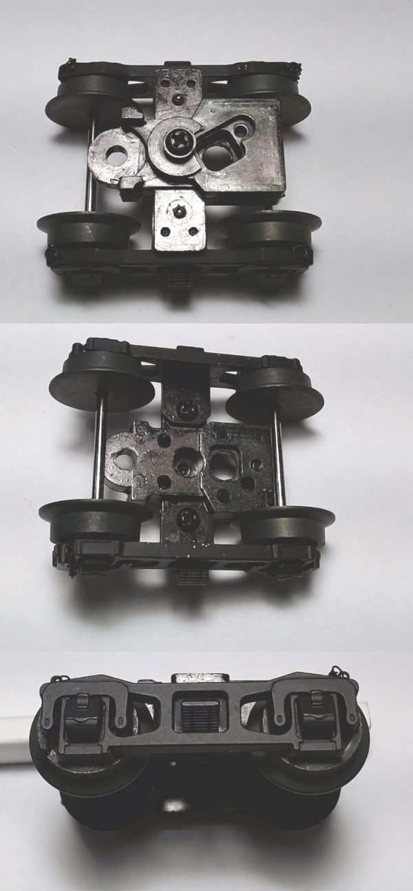 TENDER TRUCK / 4-WHEEL / REAR / BLACK / VERSION A / W/CHAINS / PREMIER HEAVY PACIFIC 4-6-2