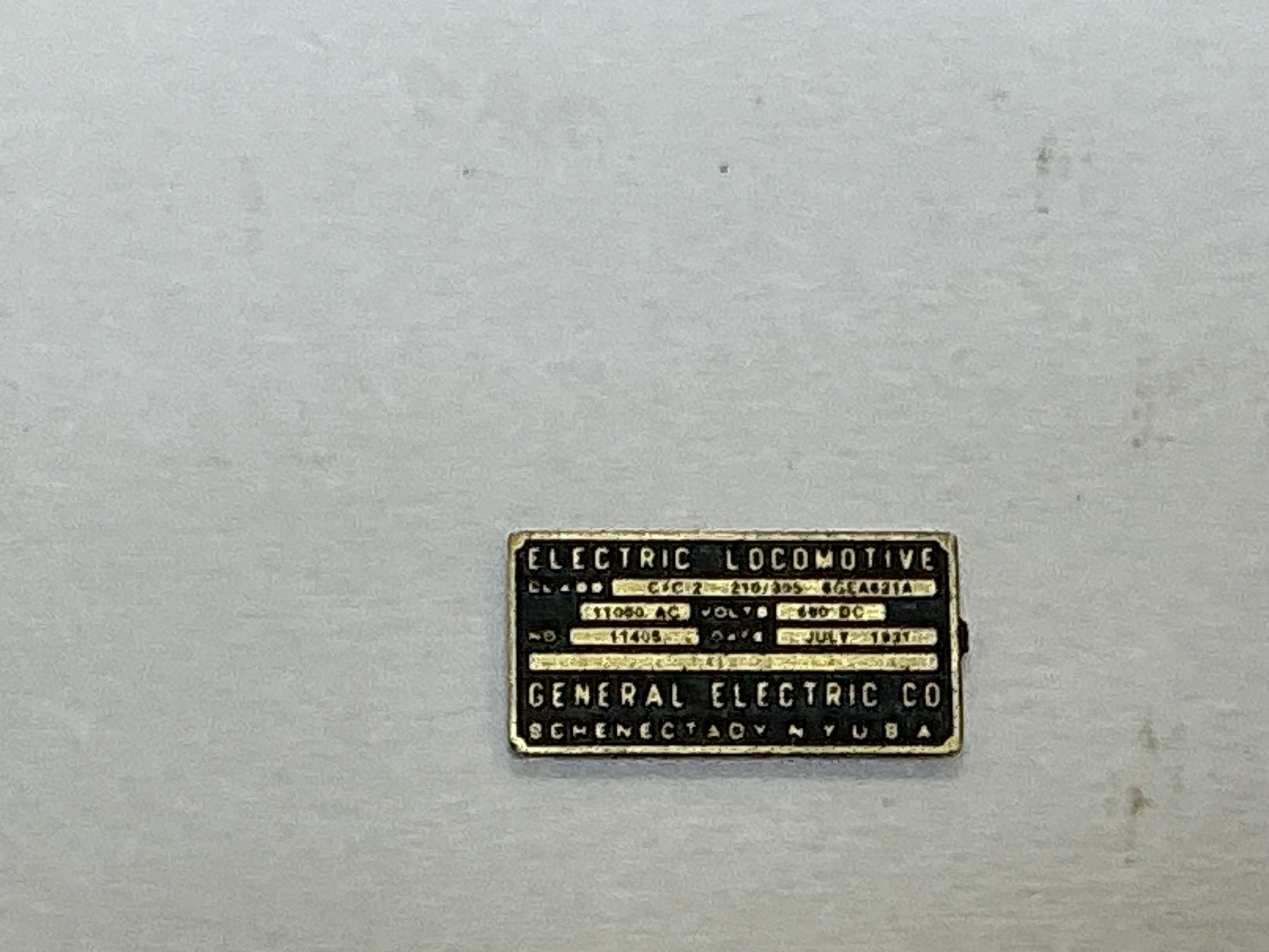 BUILDER PLATE / GENERAL ELECTRIC / #356 / PREMIER EP-3