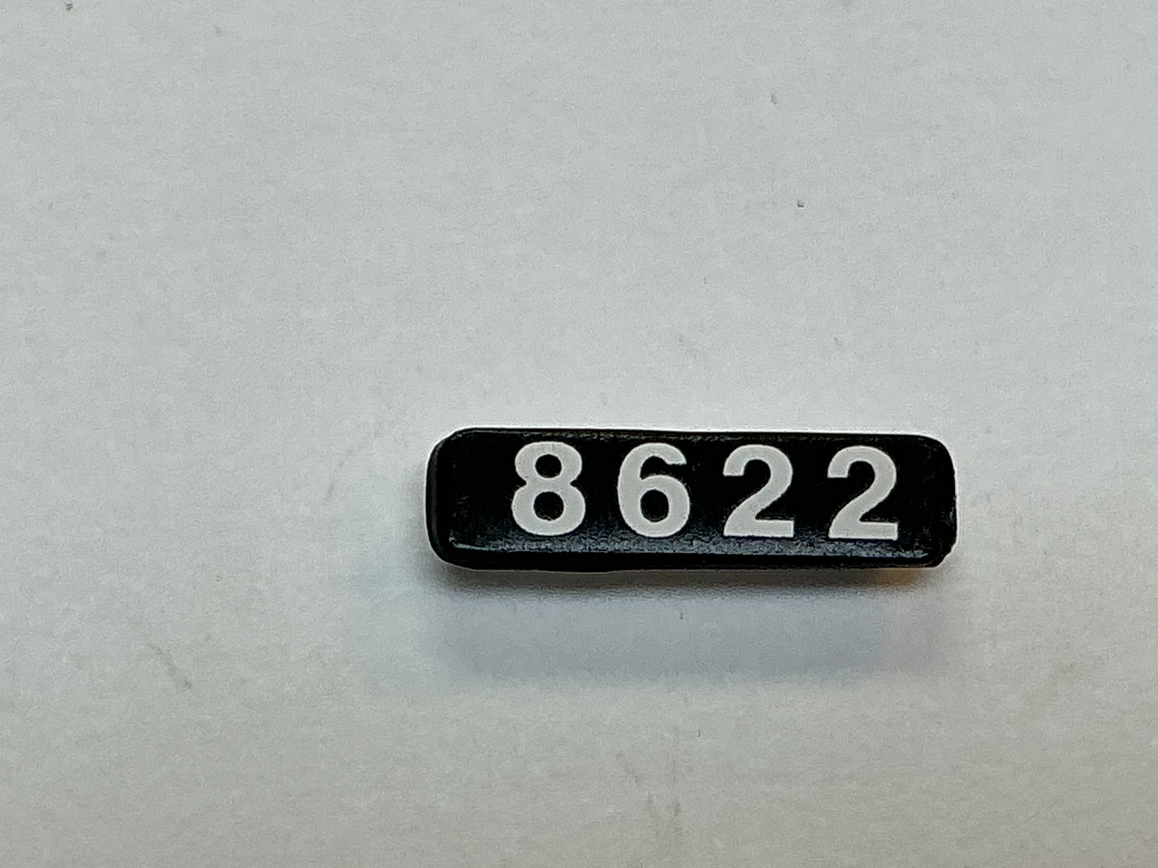 NUMBER BOARD / FRONT & REAR / LH OR RH / #8622 / PREMIER DASH-9