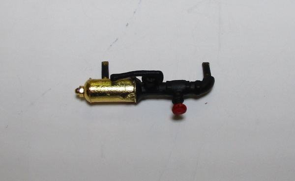 WHISTLE / BRASS & BLACK / W/RED PRESSURE HANDLE / PREMIER N&W J 4-8-4 / SHROUDED BOILER