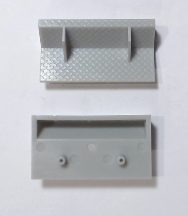 WHEEL CHOCK / UNPAINTED / FULL WIDTH / RAILKING FLATCAR 