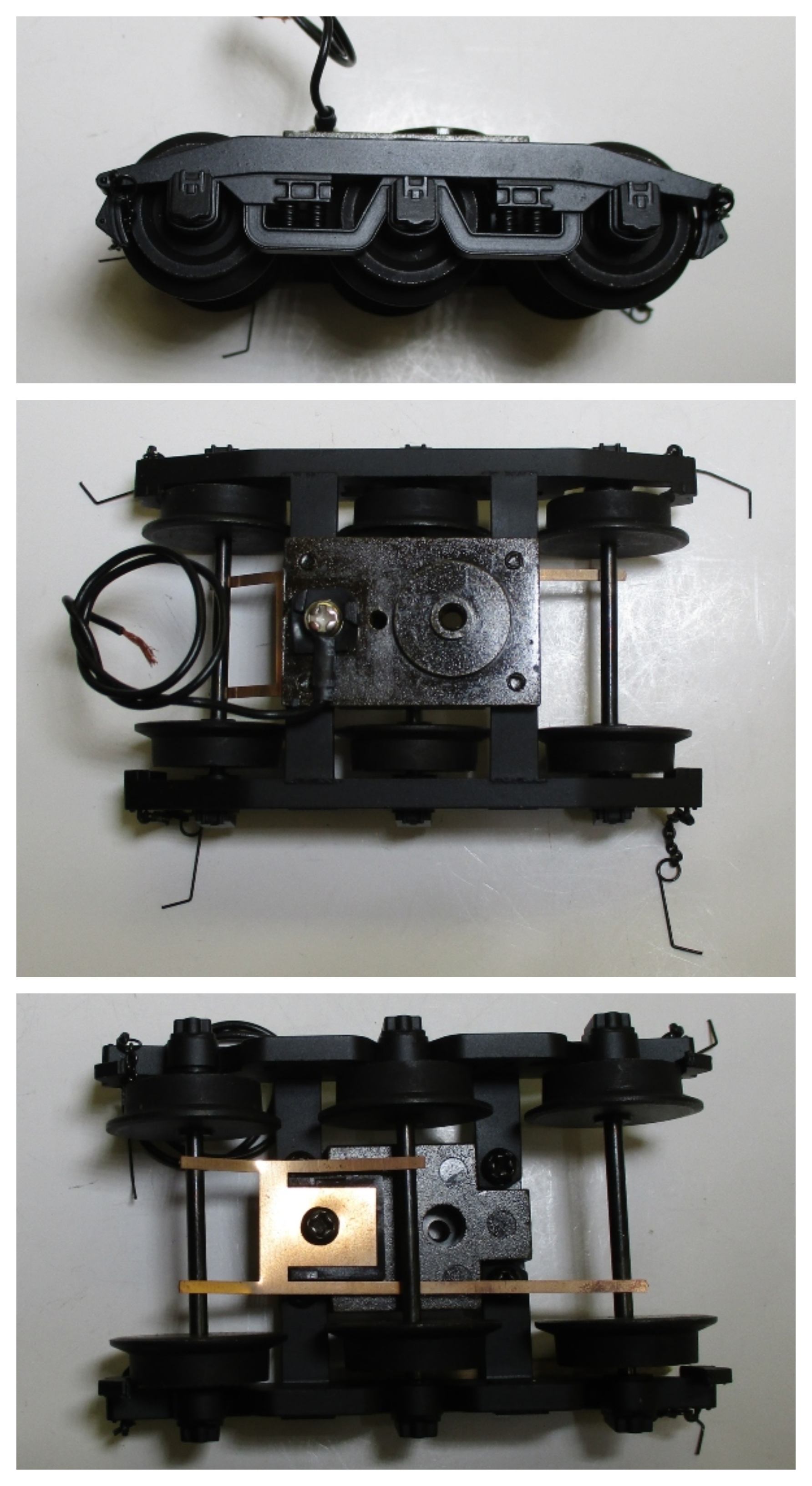TENDER TRUCK / 6-WHEEL / FRONT / W/CHAINS / W/GROUND STRAP / PREMIER K-4s 4-6-2 / STREAMLINED