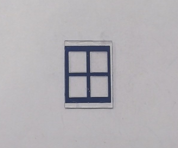 CAB WINDOW / 4-PANE / BLUE / PS 2 & 3 / PREMIER BLUE COMET 4-6-2