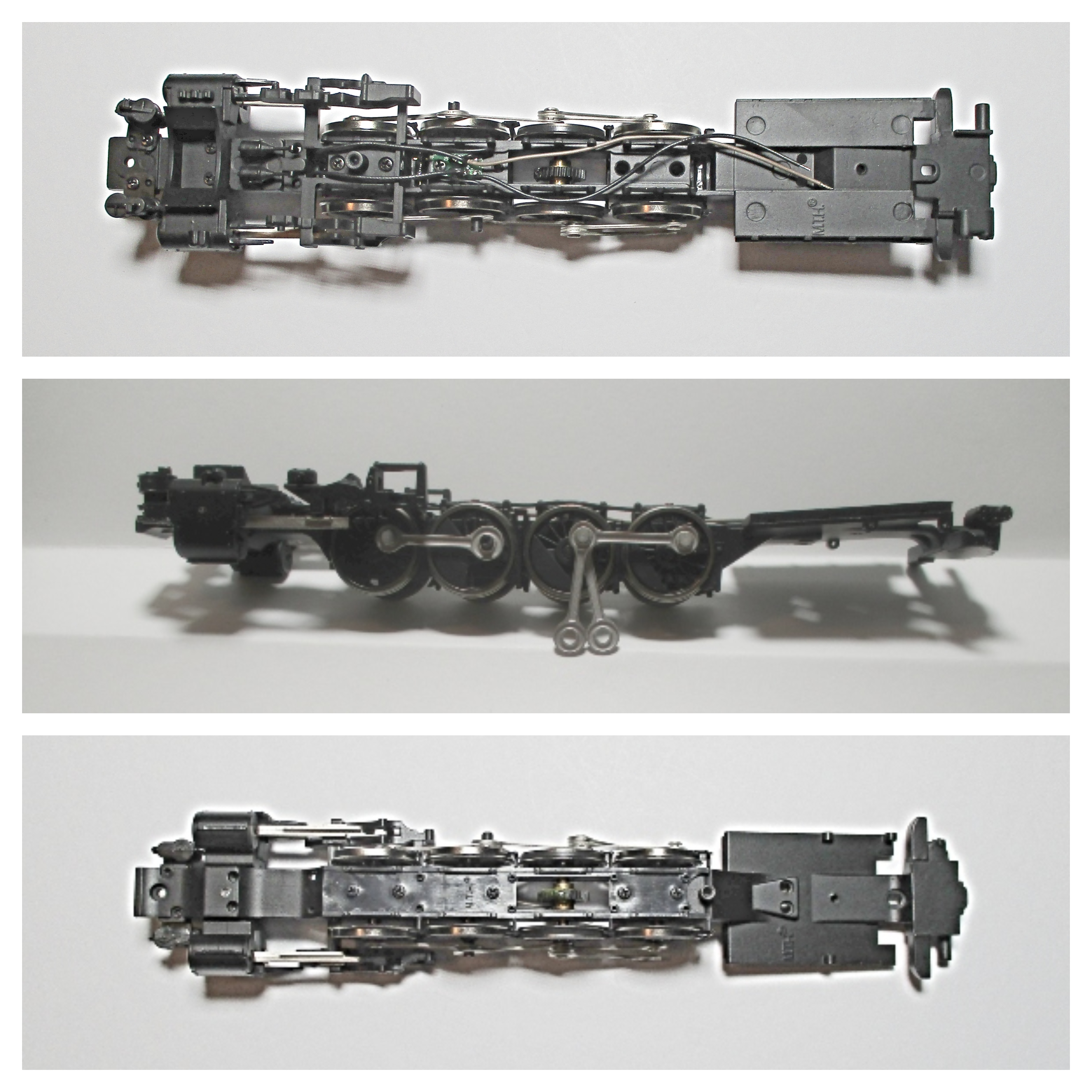 FRAME / INCOMPLETE / MULTIPLE BEARINGS CROSSHEADS / HO SCALE N&W J CLASS 4-8-4