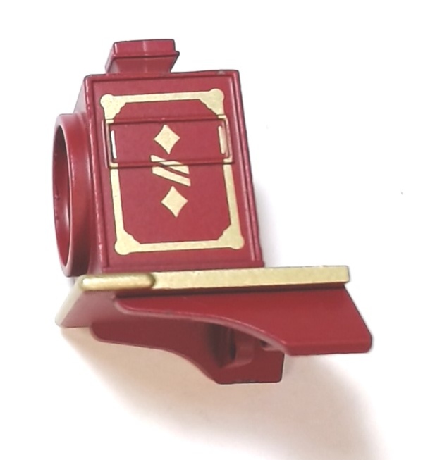 HEADLIGHT HOUSING / RED W/GOLD TRIM / WANDERER / RAILKING GENERAL 4-4-0