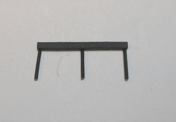 VENTILATOR RAIL / FOR CAB VENT / BLACK / PREMIER 0-6-0 SWITCHER