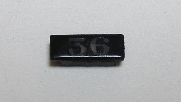 NUMBER BOARD / FOR HEADLIGHT HOUSING / #56 / PREMIER 3-TRUCK & 4-TRUCK SHAY