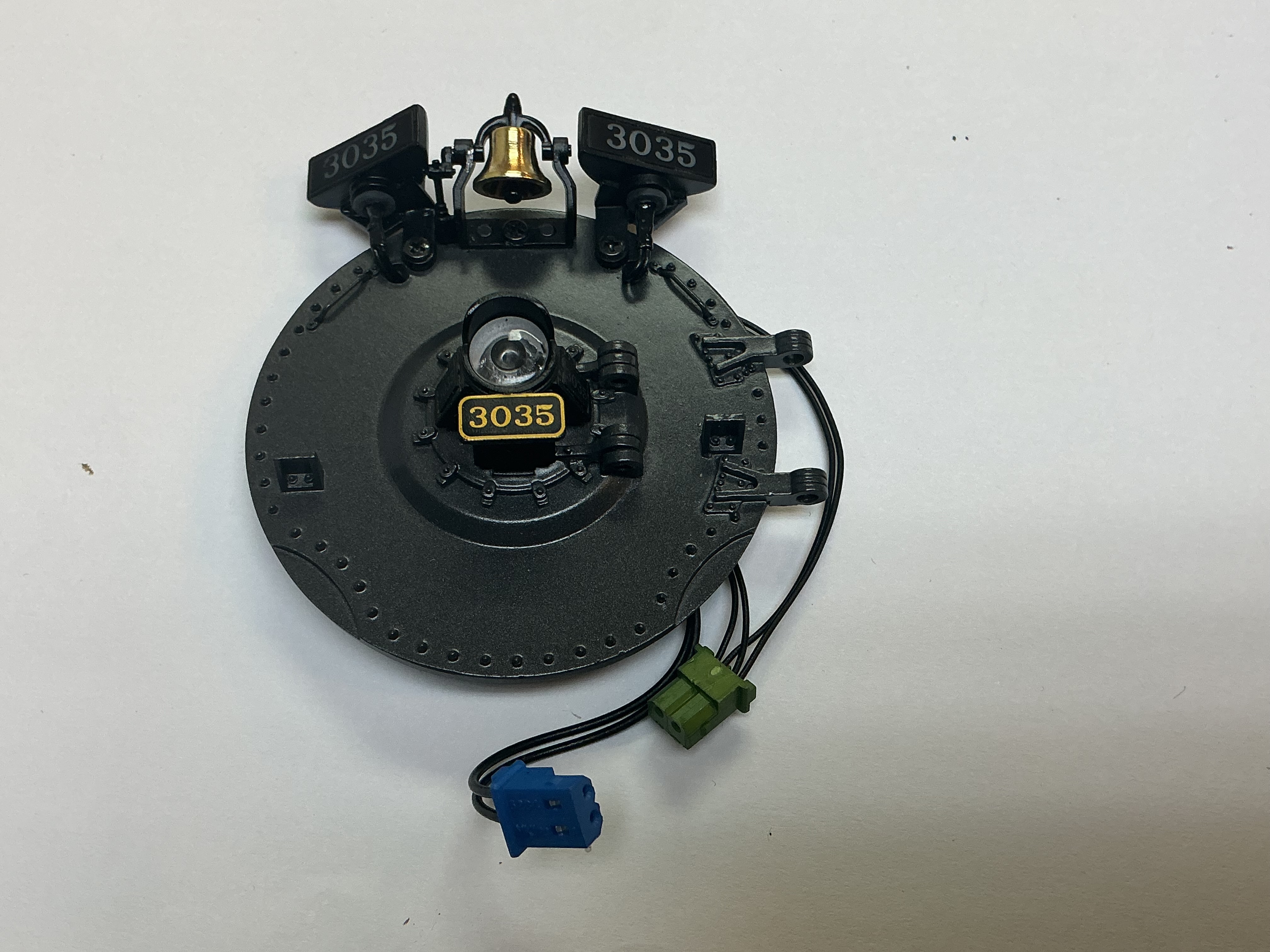 BOILER FRONT / COMPLETE / C&O #3035 / W/HEADLIGHT & NUMBER BOARDS / W/6V LAMP / PREMIER J-1 2-10-4