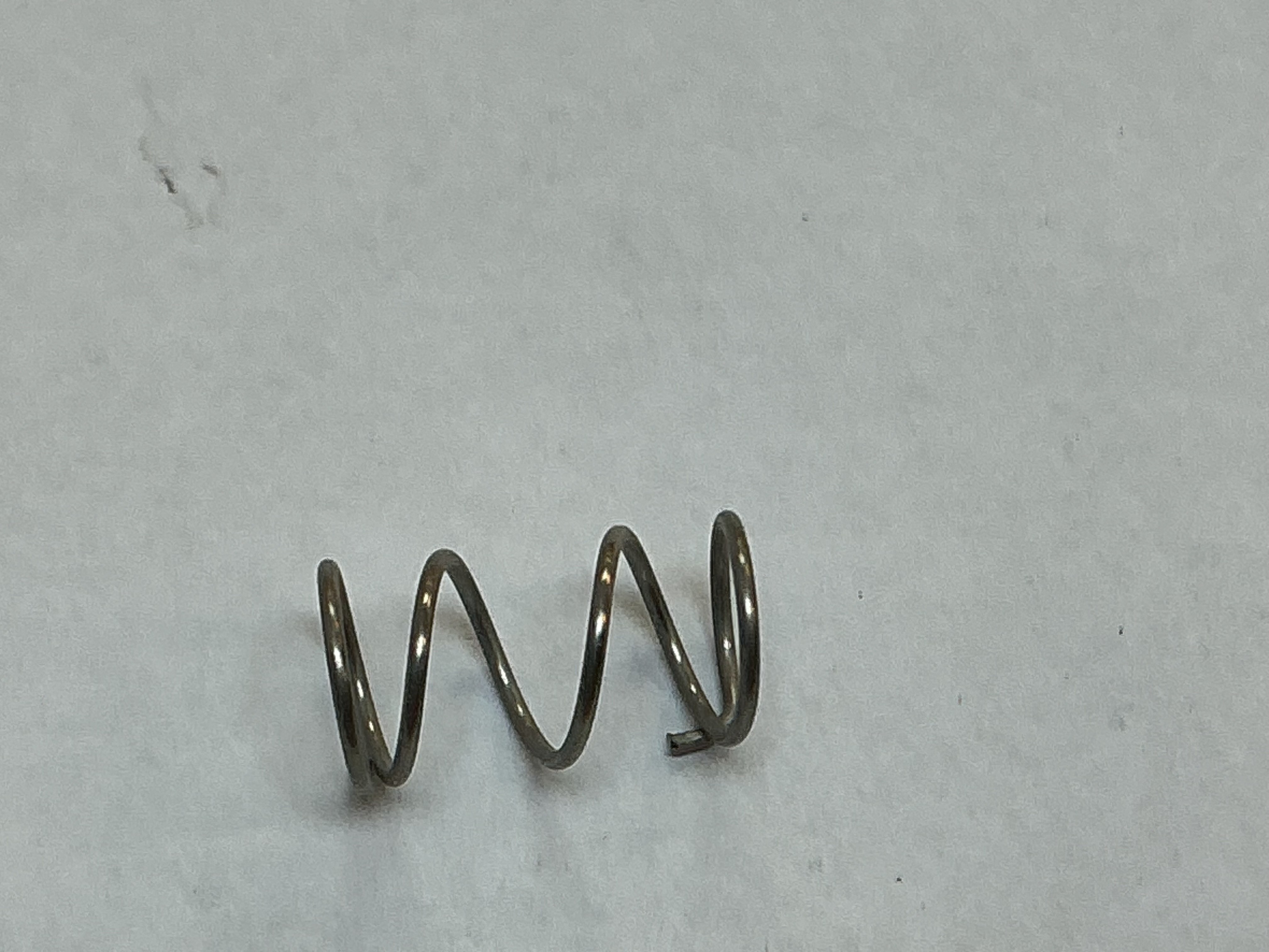 SPRING / COIL / 6.8mm D x 12mm L x 0.6mm THICK / WIRELESS DRAWBAR TENSION