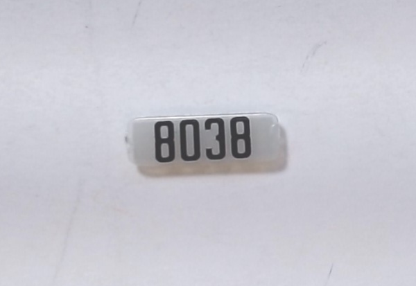 NUMBER BOARD / RH / RAILKING C30-7 / NS #8038