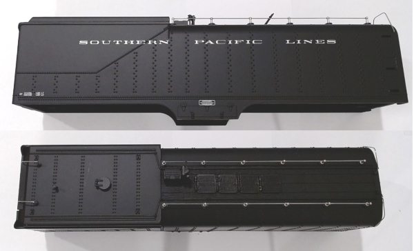 SHELL / TENDER / COMPLETE / PS 2 & 3 / SOUTHERN PACIFIC (BLACK) #4432 / LARGE LETTERS / PREMIER GS-4 4-8-4