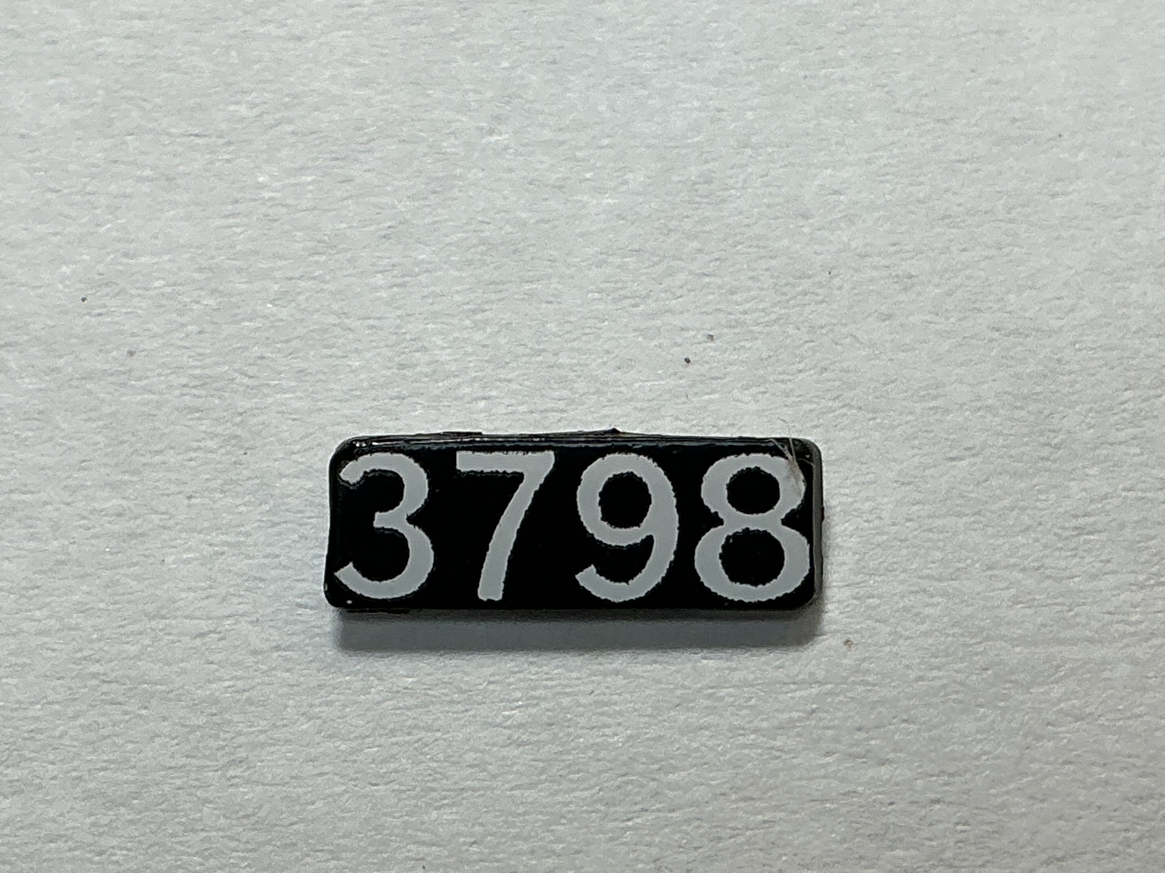 NUMBER BOARD / RH OR LH / FRONT OR REAR / #3798/ PREMIER GP-40