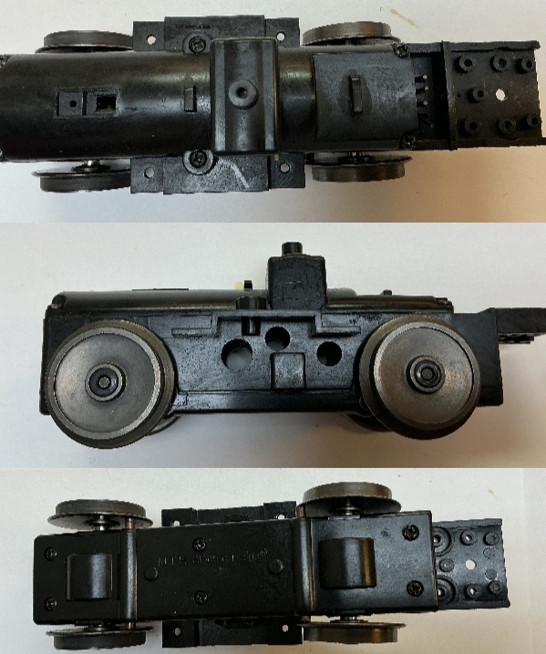 4-WHEEL TRUCK / NON-POWERED / W/PICK UPS / FRONT OR REAR / EARLY PRODUCTION / RAILKING ONE GAUGE DASH-8