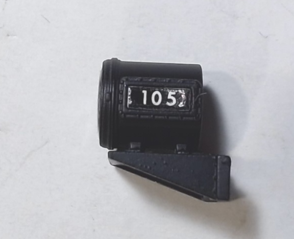 HEADLIGHT HOUSING / BLACK  / #105 / RAILKING B-6 0-6-0 