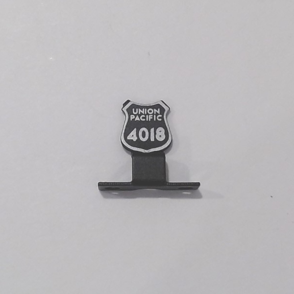 NAME PLATE / PILOT MOUNT / UP #4018 / PS 2 & 3 / PREMIER BIG BOY 4-8-8-4 
