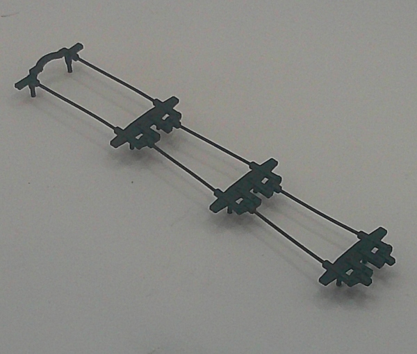 BRAKE RIGGING / ALL 4 DRIVERS / BLACK / FRAME BOTTOM / HO SCALE GS-4 4-8-4