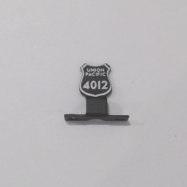 NAME PLATE / PILOT MOUNT / UP #4012 / PS 2 & 3 / PREMIER BIG BOY 4-8-8-4 