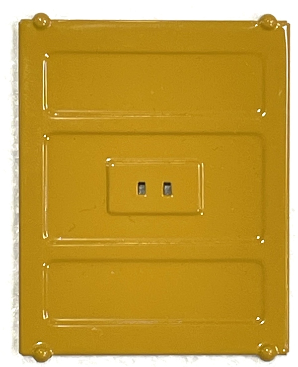DOOR / LARGE / UP YELLOW / TINPLATE STANDARD GAUGE 214 BOXCAR