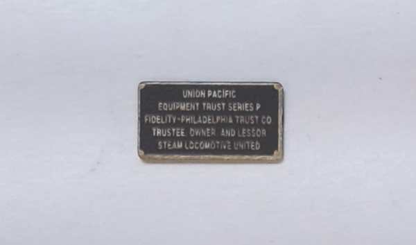 BUILDER PLATE / OWNER / LEASOR / RECTANGLE / PREMIER BIG BOY 4-8-8-4