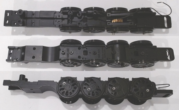 DRIVE BLOCK / 4-AXLE / FRONT / PS 3 / O SCALE 2-RAIL / BLACK RIMS / USE WORM GEAR EH-0000011 / PROTO 3/2 PICK UPS / PREMIER BIG BOY 4-8-8-4 / NOT FOR 2020 OR 2021 MODELS