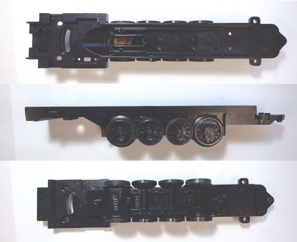DRIVE BLOCK / 4-AXLE / BLACK / USE BI-0000034 MOTOR MOUNT / USE MOTORS W/MS006-M25 WORM GEAR / BANTAM N&W J 4-8-4
