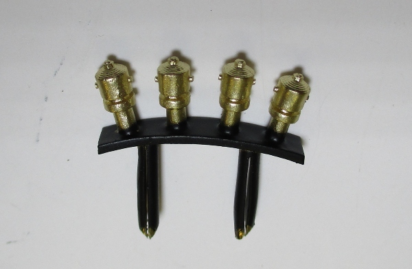 POP OFF VALVES / BOILER TOP / BLACK & DULL BRASS / PREMIER N&W J 4-8-4