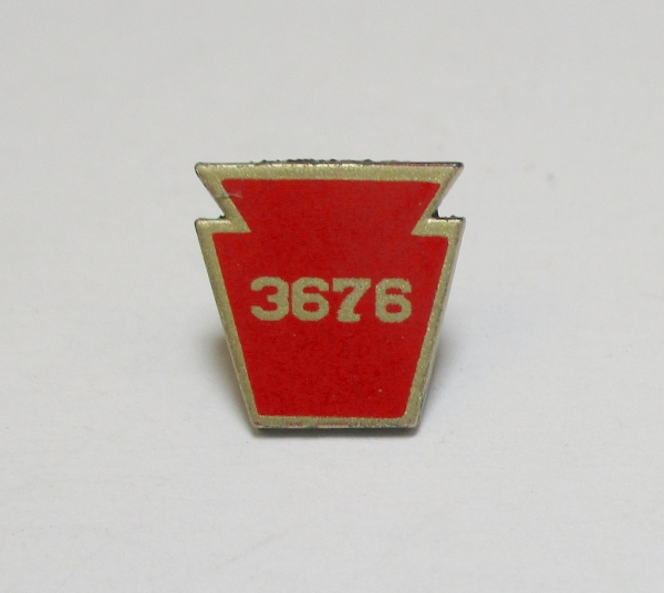 NUMBER BOARD / KEYSTONE / BOILER FRONT / #3676 / PREMIER K-4s 4-6-2