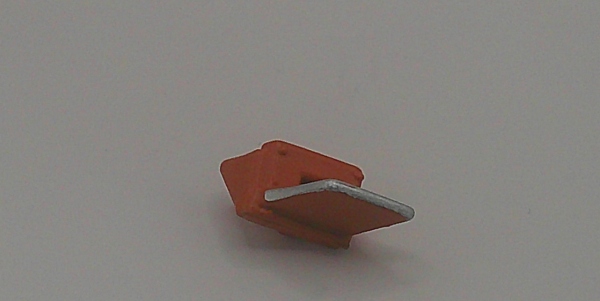 PILOT STEP / ORANGE W/SILVER TRIM / RH SIDE BOTTOM / HO SCALE GS-4 4-8-4