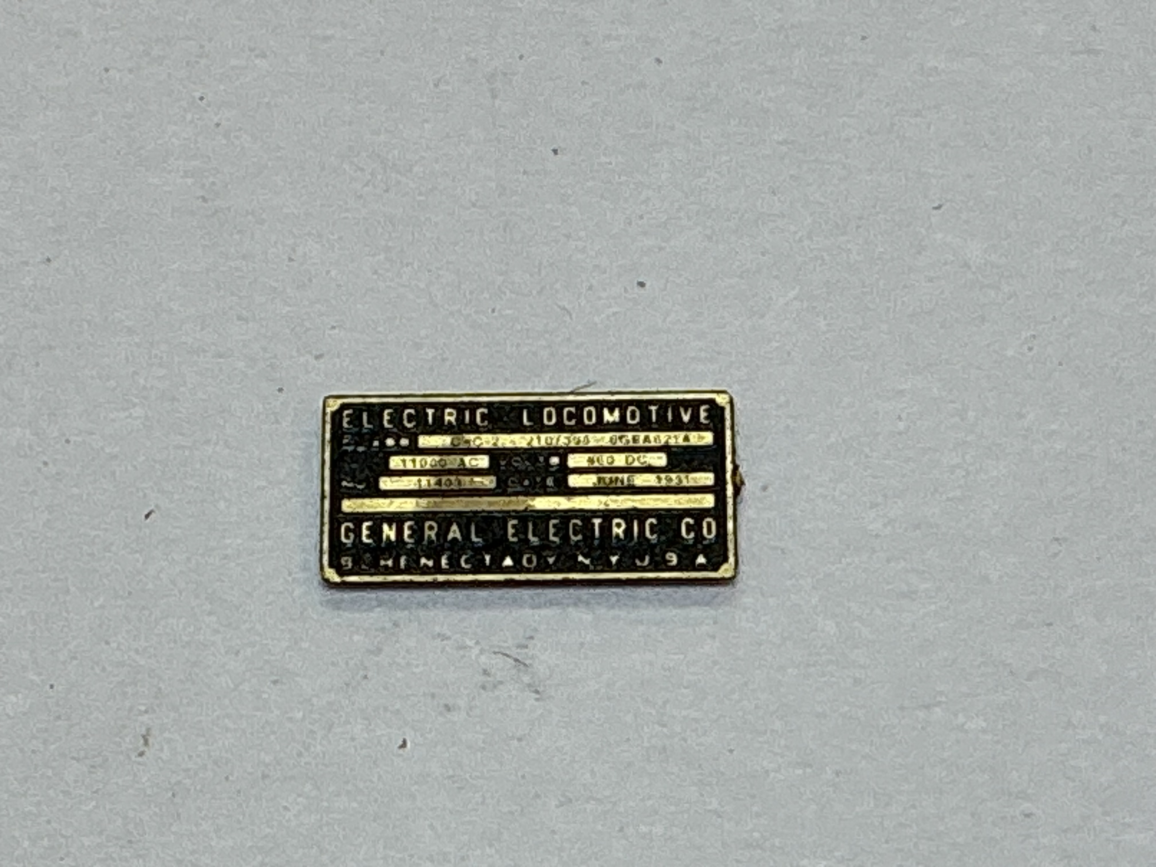 BUILDER PLATE / GENERAL ELECTRIC / #353 & #6746 / PREMIER EP-3