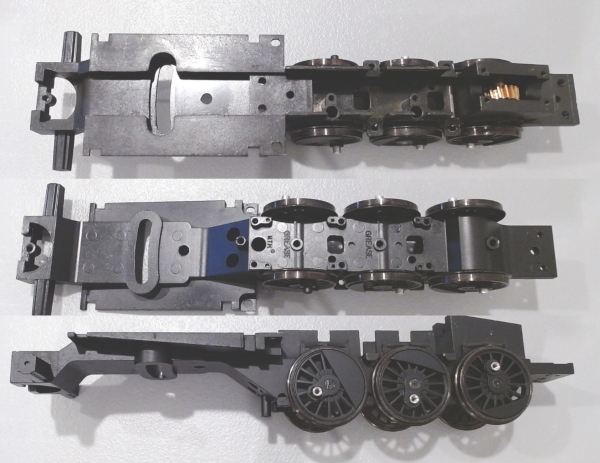 DRIVE BLOCK / 3-AXLE / REAR / BLACKENED RIMS / PS 2 & 3 / PREMIER CLASS A 2-6-6-4 