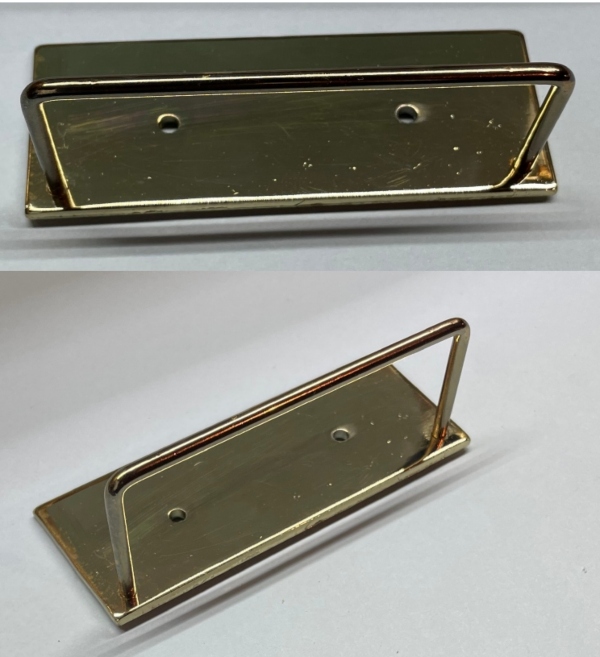 END RAILING / BRASS / W/BRASS PLATFORM / TINPLATE STANDARD GAUGE A/F 4021 CABOOSE