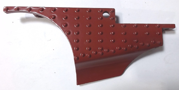 ASH PAN / LOWER / LH / DARK RED / TINPLATE STANDARD GAUGE DORFAN 1134