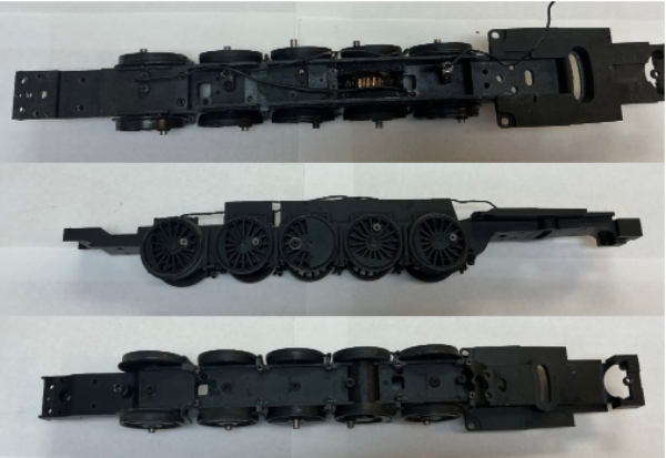 DRIVE BLOCK / 5-AXLE / W/BRAKE SHOES / 3-RAIL / 3/2 STYLE PICK UPS / PREMIER J-1 2-10-4