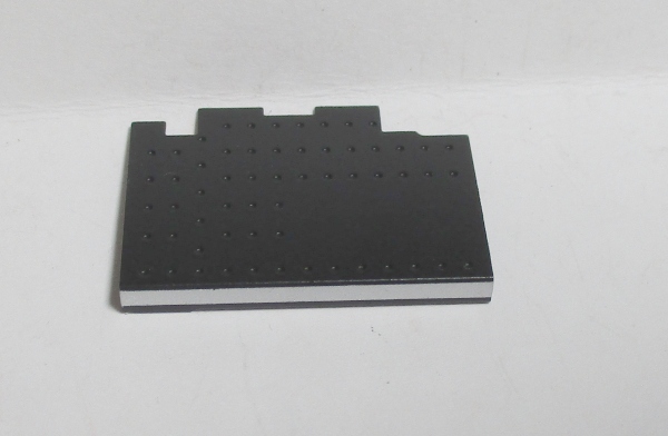 WALKWAY / RUNNING BOARD / LH FRONT / BLACK W/SILVER EDGE TRIM / PREMIER 0-8-0