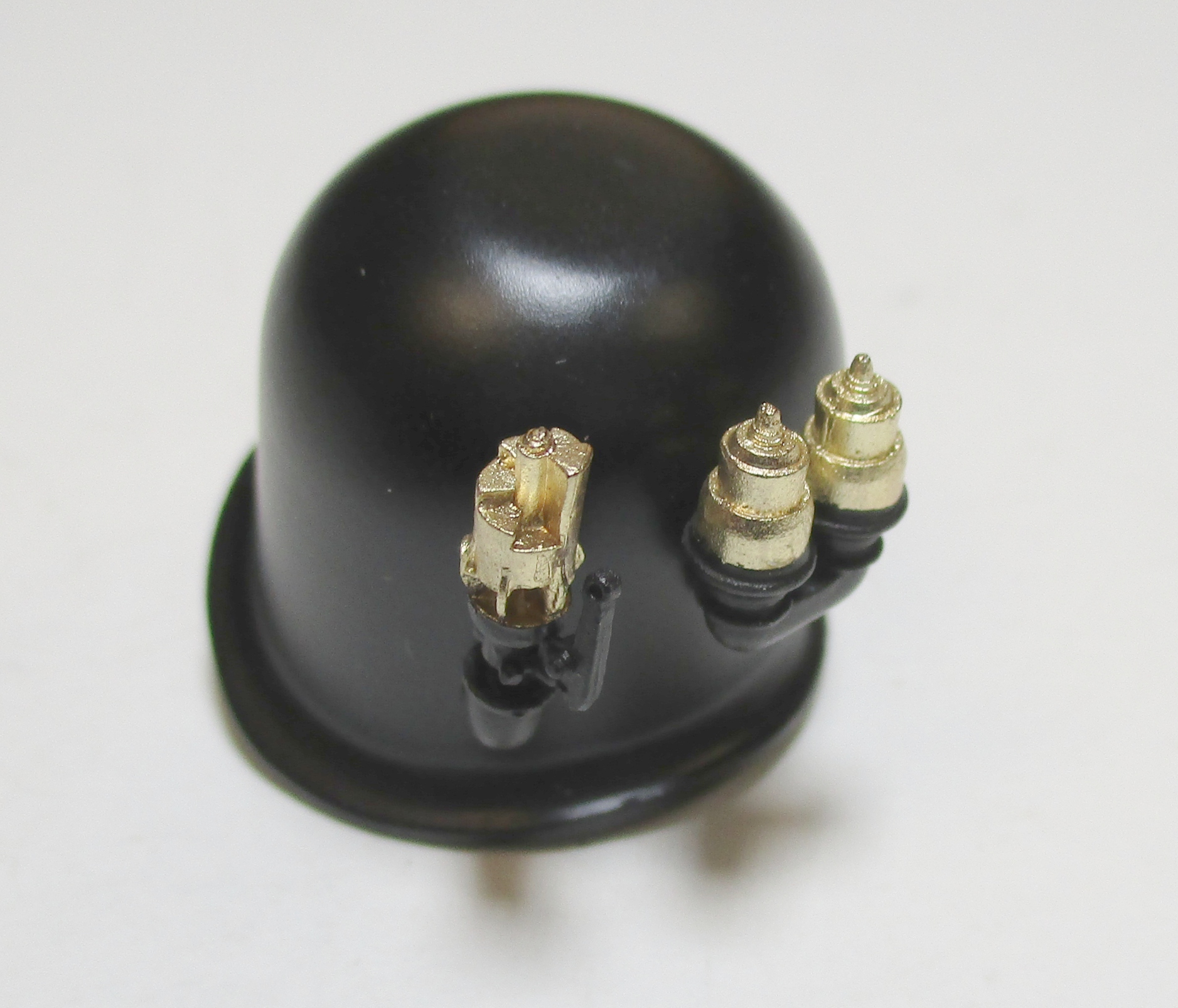 STEAM DOME / W/ POP OFF VALVES / BLACK / PREMIER 3-TRUCK & 4-TRUCK SHAY