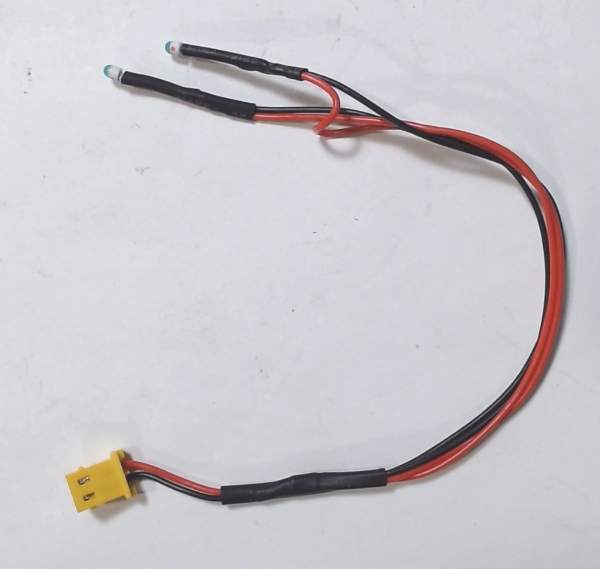 CLASS LAMP LEDS / GREEN / 2 LEDS / 150mm WIRE LENGTHS / MICRO MINIATURE / PS3