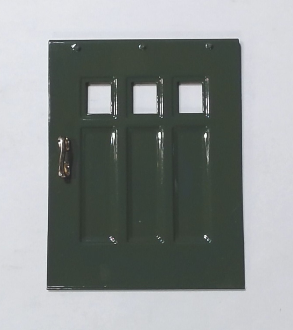 DOOR / BAGGAGE / RH / W/BRASS HANDLE / GREEN / TINPLATE STANDARD GAUGE STATE CAR