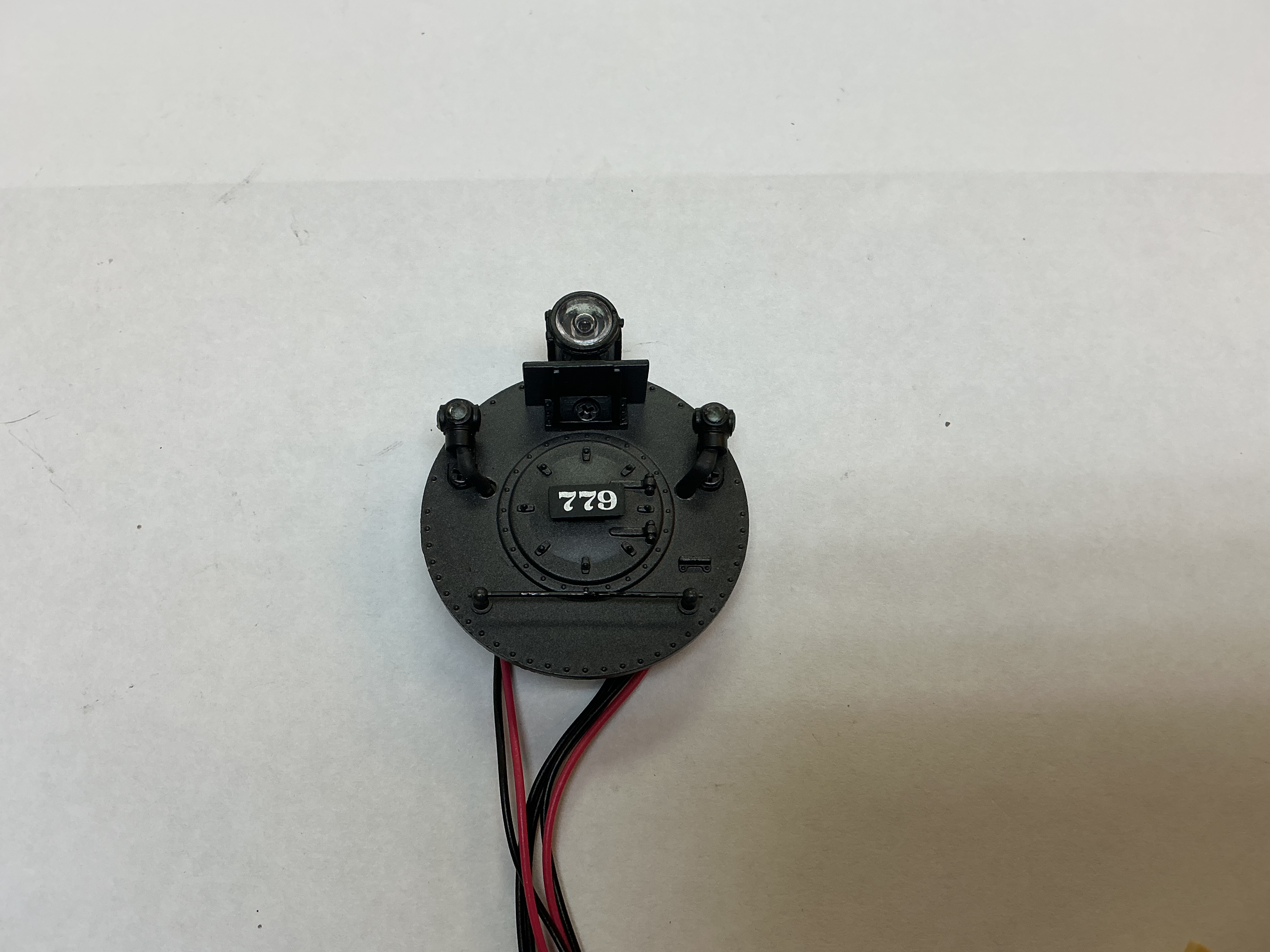 BOILER FRONT / COMPLETE / W/LEDS / #779 / PREMIER CAMELBACK 4-6-0