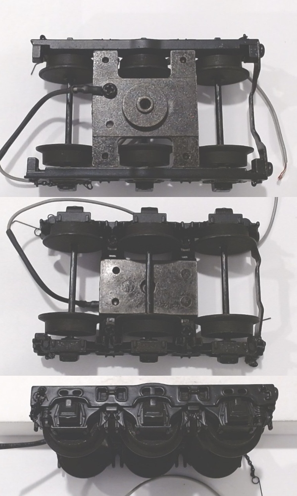 TENDER TRUCK / 6-WHEEL / BLACK / 3-RAIL / FRONT / W/CHAINS / PREMIER HUDSON 4-6-4 