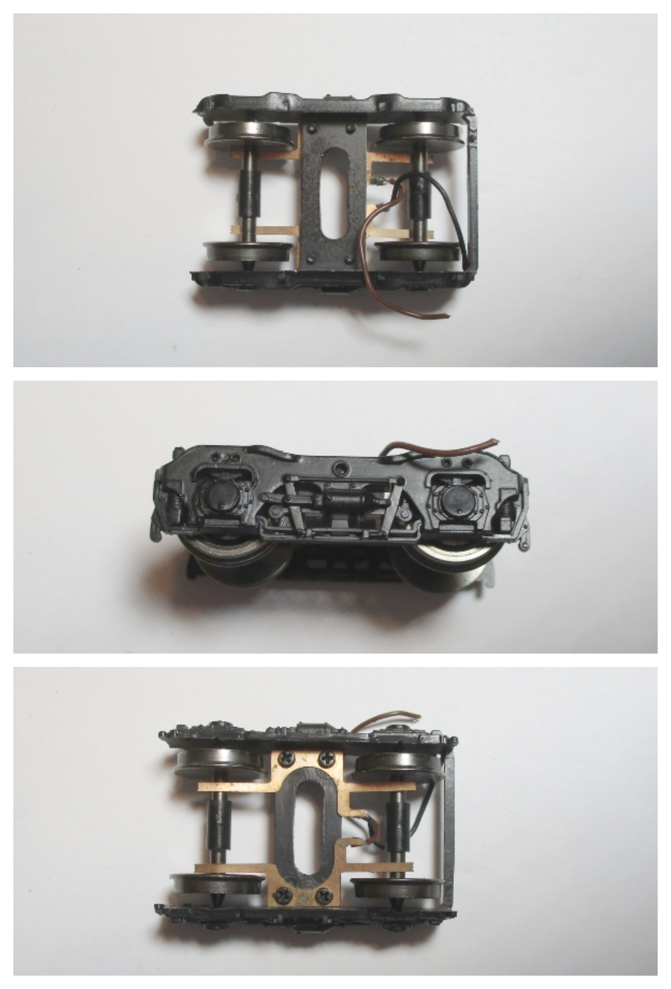 TENDER TRUCK / 4-WHEEL / BLACK W/BLACK JOURNALS / FRONT / HO SCALE BIG BOY 4-8-8-4 & CHALLENGER 4-6-6-4