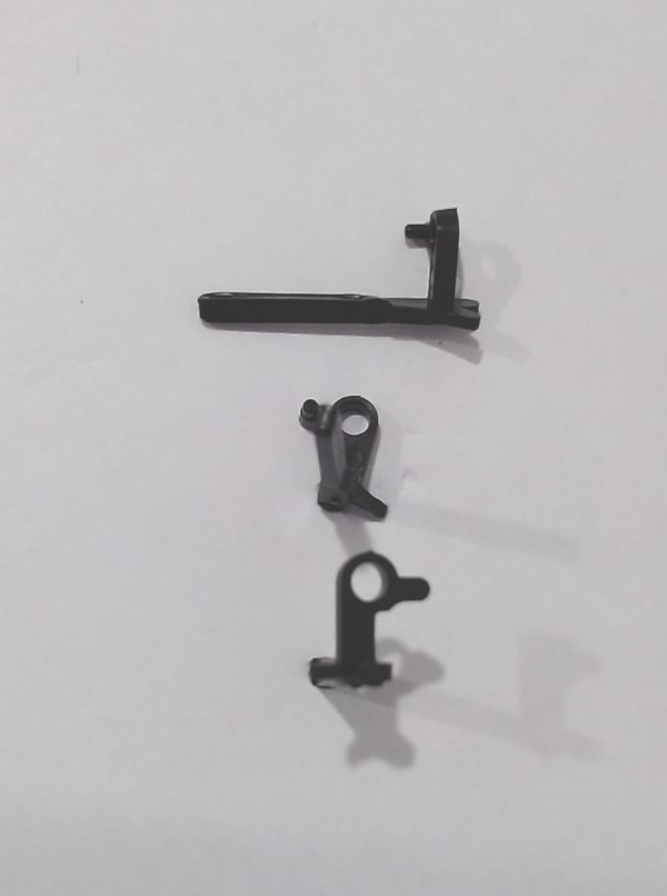 BRAKE SHOE / BLACK / RH / SHORT TAB / 25.65mm TALL / PLASTIC / PREMIER STEAM