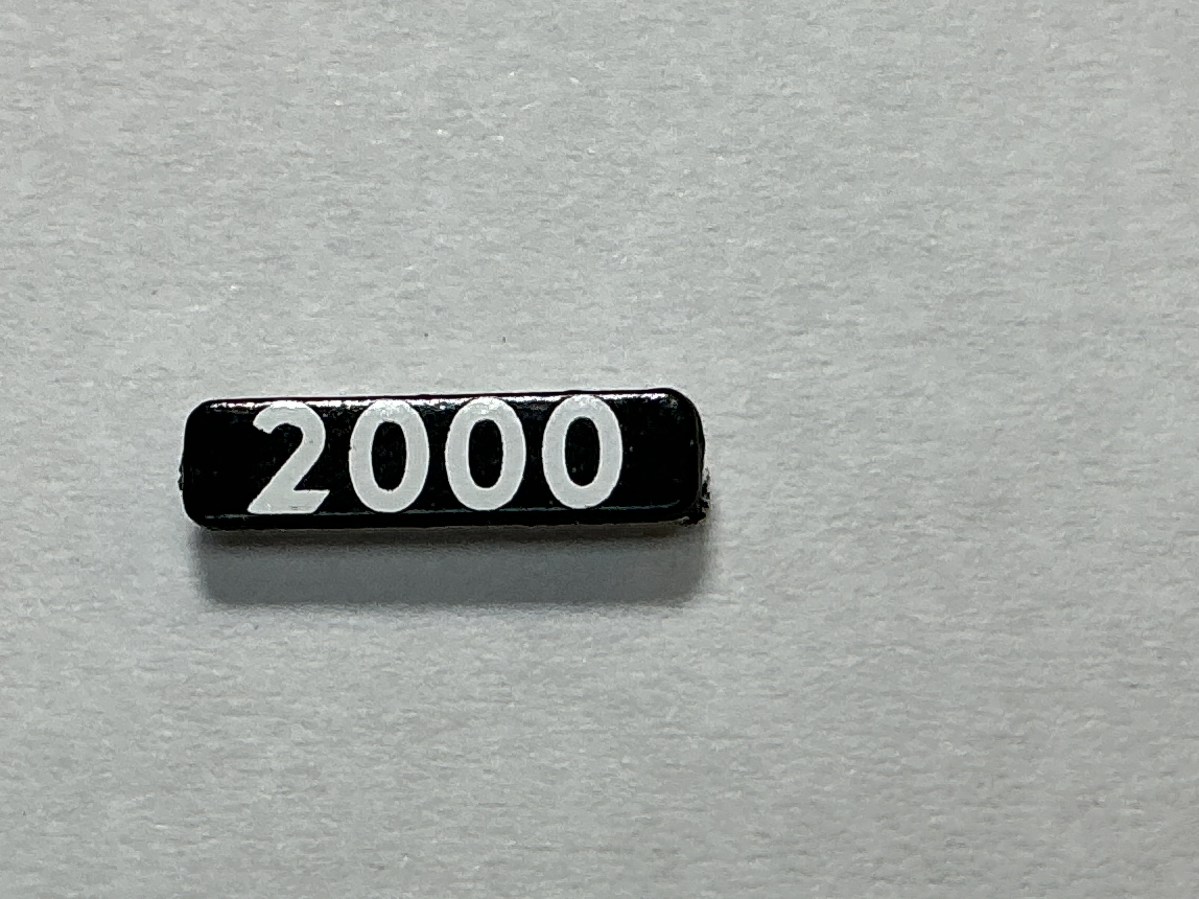 NUMBER BOARD / RH OR LH / FRONT OR REAR / #2000 / PREMIER GP-40