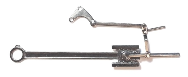 MAIN ROD & CROSSHEAD ASSEMBLY / RH / PLAIN BEARINGS / SATIN NICKEL / PREMIER DREYFUS HUDSON 4-6-4