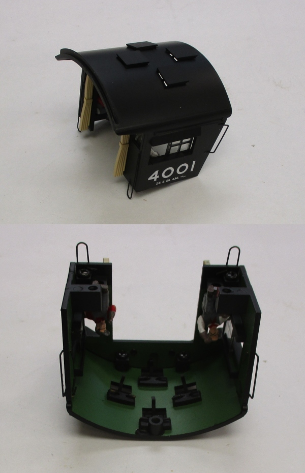 CAB / COMPLETE / GN #4001 / W/FIGURES / W/WINDOWS / W/GREEN INTERIOR / PREMIER Z-6 CHALLENGER 4-6-6-4