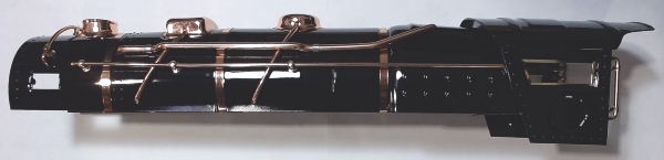 SHELL / BOILER W/BRASS DETAILS / BLACK W/BRASS / TINPLATE STANDARD GAUGE 400E 