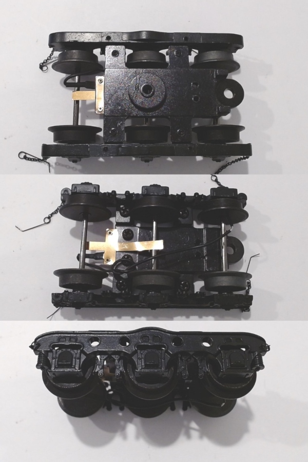TENDER TRUCK / 6-WHEEL / REAR / BLACK / W/CHAINS / PS 2 & 3 / PREMIER Z-6 CHALLENGER 4-6-6-4 